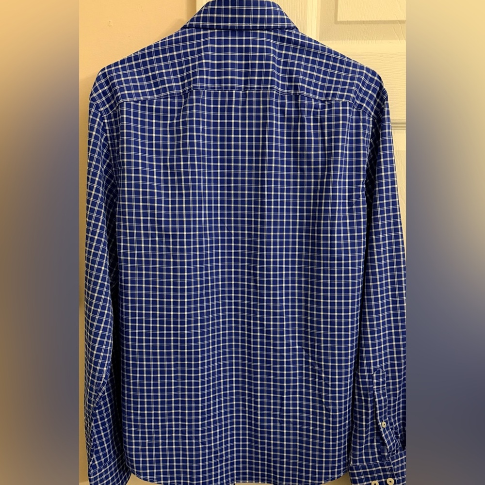 UNTUCKit Blue & White Lightweight Men’s M Long Sleeve Button Up Shirt - Picture 4 of 6